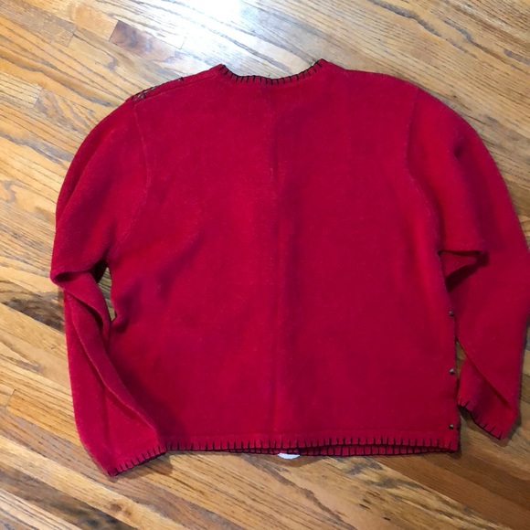 Vtg Ugly Xmas sweater Christmas cardi plaid knit - Picture 8 of 8